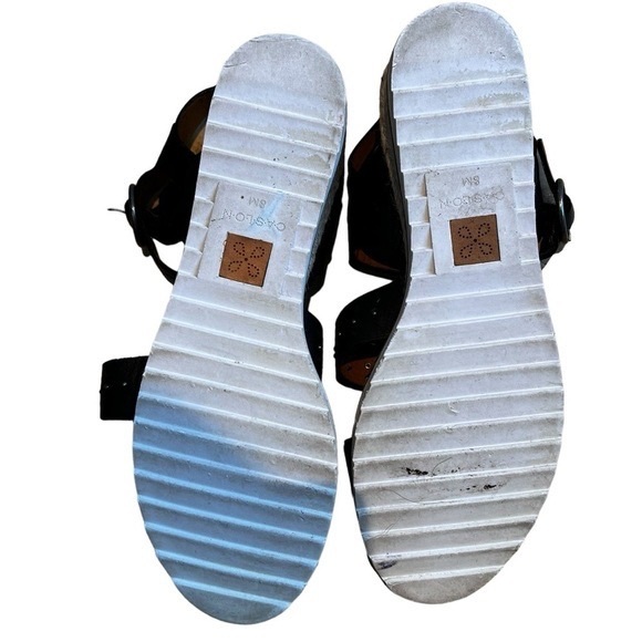 Caslon Nordstrom leather open toe ankle strap espadrilles 8 excellent condition - Picture 8 of 11